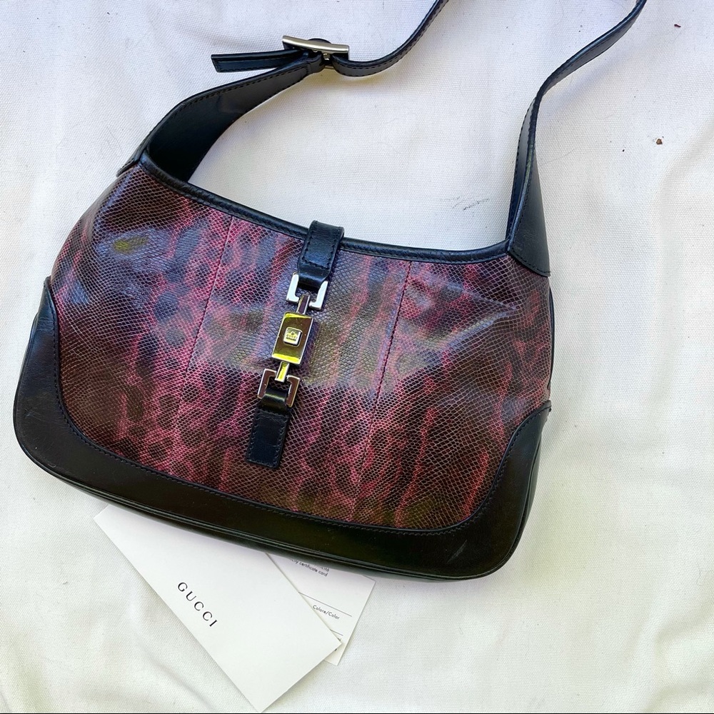 Authentic RARE Gucci Jackie O Snake Karung Hobo
